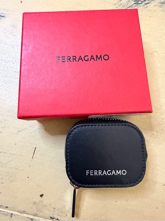 Salvatore Ferragamo Other - Salvatore Ferragamo Black Leather AirPods Case